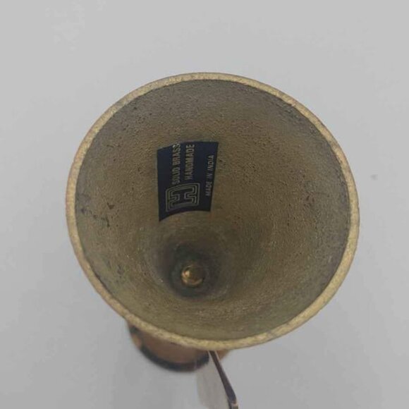 Solid Brass Hand made candlestick candle stick holder angel Christmas - Picture 5 of 7